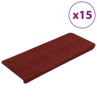 Stufenmatten Selbstklebend 15 Stk. 65x24,5x3,5 cm Rot