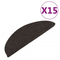 Stufenmatten Selbstklebend 15 Stk. 56x17x3 cm Schwarz